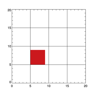 An IDLanROI pixel mask with internal pixels