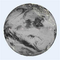 GOES-15 Geostationary Image Plot