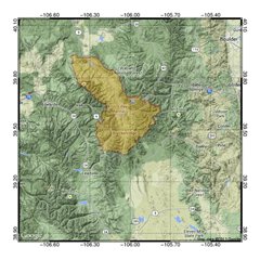 Transparent Polygon Shape on Map Plot