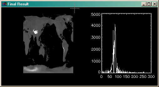 The final histogram matched image.