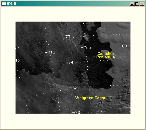 The MODIS image.