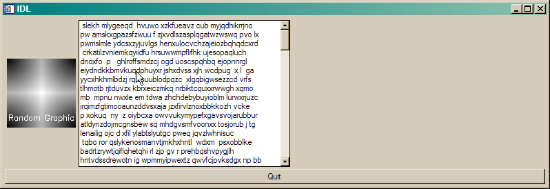 The QUIT button doesn't shrink in size on Windows.